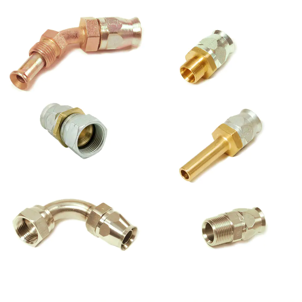 派克90系列，現場可拆式軟管接頭，用于PTFE 軟管連接